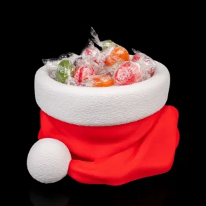 3D Printed Christmas Model Toy - Santa’s Snack Hat - Bowl