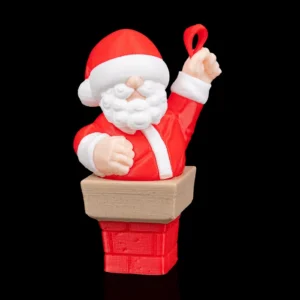 3D Printed Christmas Model Toy - Up the Chimney