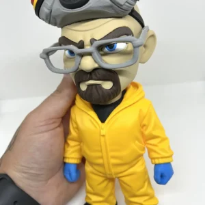 3D Printed Toy Action Figure Model - Walter White Lab Suit